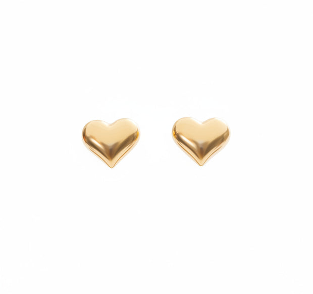 Gold chubby heart
