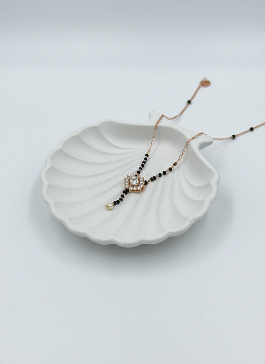 Square Diamond Mangalsutra